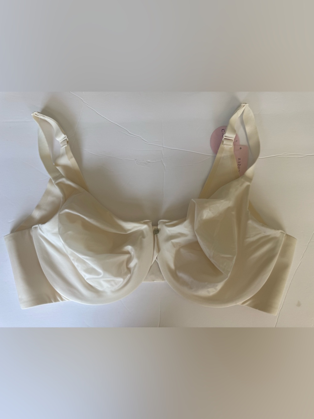 Cacique Cream Back Smoothing Full Coverage Bra